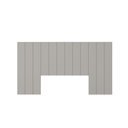Ver imagem 2 de Cabeceira Modulada Cama Box Casal/Queen/King 240cm 12 Módulos Aurora Cinza