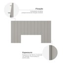 Ver imagem 7 de Cabeceira Modulada Cama Box Casal/Queen/King 240cm 12 Módulos Aurora Cinza