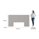 Ver imagem 5 de Cabeceira Modulada Cama Box Casal/Queen/King 240cm 12 Módulos Aurora Cinza