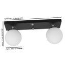 Ver imagem 4 de Lustre Luminária Retangular Duplo Cobre Orby Bolinha