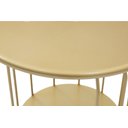 Ver imagem 4 de Mesinha Lateral Industrial Silueta Alta Redonda 35cm Dourado