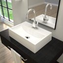 Ver imagem 1 de Kit 2 Cubas de Apoio para Banheiro Q45w Retangular Compace