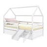 Bicama Casinha Solteiro Slim Rb com Kit Escada/escorregador Grade de Proteção Branco Housin - 2