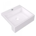 Ver imagem 2 de Kit 2 Cubas de Semi Encaixe para Banheiro XQ395 Quadrada Compace Branco
