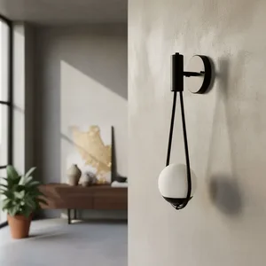 Arandela Luminária de Parede Moderno Elegante Gota Globo Vidro 12cm Decoração Iluminação Casa