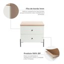 Ver imagem 6 de Mesa de Cabeceira 2 Gavetas com Pés de Aço Carbono Ilium Marrom