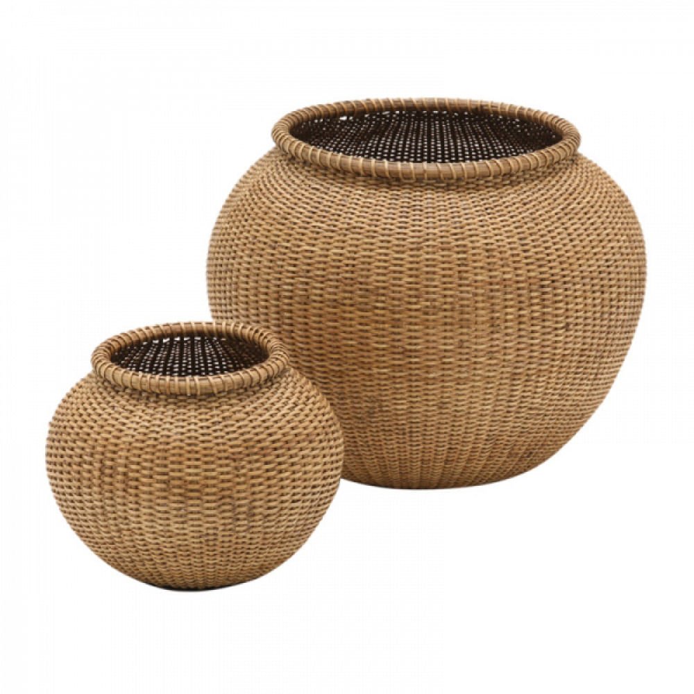 Conjunto de Cestos de Rattan 2 Peças - 1
