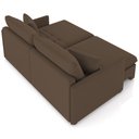 Ver imagem 3 de Sofá Cama Retrátil para Sala de Estar 194cm Una K01 Veludo Marrom - Lyam Decor