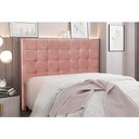 Ver imagem 2 de Cabeceira Cama Box Solteiro 90 Cm Verona Veludo Rosa S04 - D'Rossi