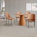 Ver imagem 1 de Conjunto de Mesa de Jantar Cone 108cm e 4 Cadeiras Maya Laranja