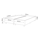 Ver imagem 3 de Base Box King Size Class (38x193x203cm) Perola - Casa Giulia