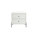 Ver imagem 2 de Mesa de Cabeceira 2 Gavetas com Pés de Aço Carbono Luna