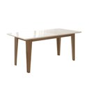 Ver imagem 1 de Mesa de Jantar Liz 6 Lugares Vidro 160cm Off White Pallazio