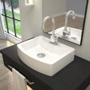 Ver imagem 1 de Kit 3 Cubas para Banheiro Rt41w Retangular Aria Compace