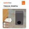 Kit 4 Calços Aparadores De Portas Comfortdoor Trava Porta De Borracha Preto - 4