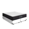 Cama Box Queen Branca + Colchão de Molas Ensacadas Anjos Fort Flex 158x198x55cm - 1