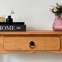 Ver imagem 7 de Aparador Rústico Madeira Maciça 1 Gaveta Pés Luis Xv D230 Mel