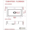 Ver imagem 3 de Kit 2 Cubas para Banheiro Rt55w Retangular Florenza Compace
