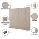 Ver imagem 5 de Cabeceira Casal 140cm Design Moderno para Quarto Linea