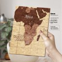 Ver imagem 3 de Mapa Mundi Vintage - Quadros ou Placas Modulares com 8 Peças