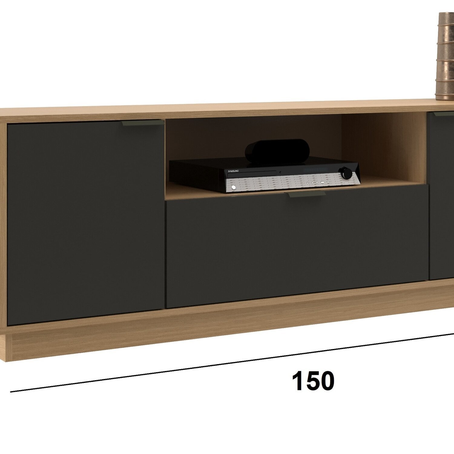 Rack para Tv até 75 Polegadas 150 Cm 3 Portas de Largura - 3