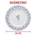 Ver imagem 4 de Kit Jogo Pratos Rasos 6 Peças 6 Pessoas Flamingo Ming 28cm