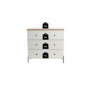 Ver imagem 6 de Cômoda para Quarto 3 Gavetas 90cm com Pés em Aço Carbono Ilium Marrom/Itapuã