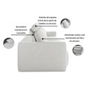 Ver imagem 5 de Sofá Retrátil 3 Lugares 180cm em Linho City