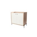 Ver imagem 3 de Aparador Buffet para Sala de Jantar 92cm 2 Portas Pés em Aço Carbono Linus