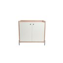 Ver imagem 2 de Aparador Buffet para Sala de Jantar 92cm 2 Portas Pés em Aço Carbono Linus