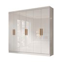 Ver imagem 2 de Guarda Roupa Casal MDP 6 Portas 2 Gavetas Slim