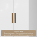 Ver mais imagens de Guarda Roupa Casal MDP 6 Portas 2 Gavetas Slim