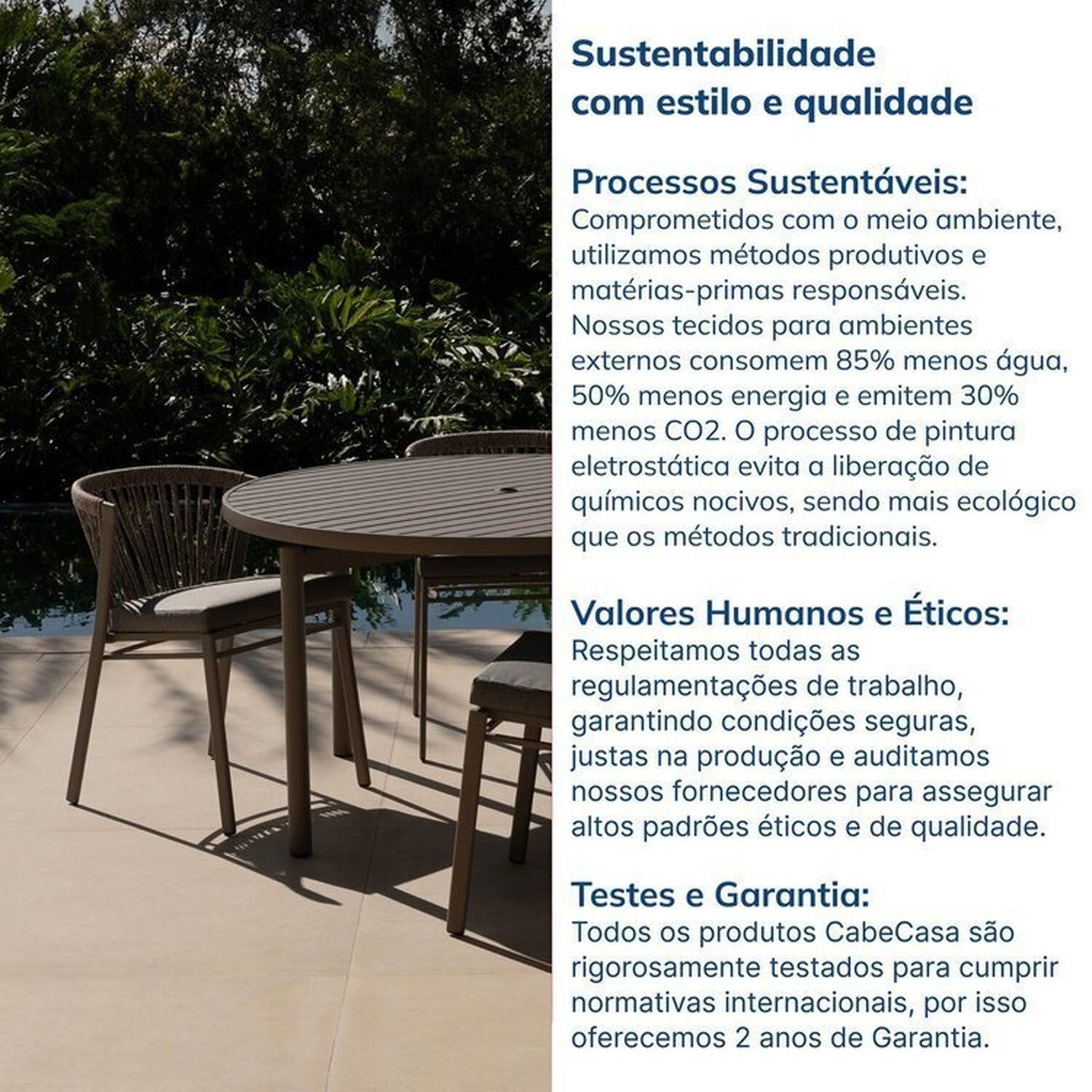 Conjunto Jardim e Varanda 1 Mesa Redonda 130cm 4 Cadeiras sem Braços Refúgio Cabecasa Madeiramadeira - 10