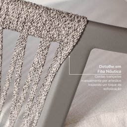 Conjunto Jardim e Varanda 1 Mesa Redonda 130cm 4 Cadeiras sem Braços Refúgio Cabecasa Madeiramadeira - 8