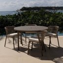 Ver imagem 1 de Conjunto Jardim e Varanda 1 Mesa Redonda 4 Cadeiras sem Braços Refúgio CabeCasa MadeiraOriginals