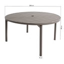 Ver imagem 2 de Conjunto Jardim e Varanda 1 Mesa Redonda 4 Cadeiras sem Braços Refúgio CabeCasa MadeiraOriginals