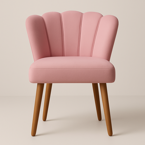 Cadeira Poltrona Pétala Sala Estar Penteadeira e Salão:rosa