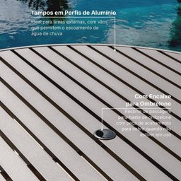 Conjunto Jardim 1 Mesa Ø130cm 4 Cadeiras com Braços 1 Ombrelone Refúgio Cabecasa Madeiramadeira - 7