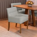 Ver imagem 2 de Kit 2 Cadeiras para Mesa de Jantar Angel Base Madeira Corano Fendi - Nexta Casa