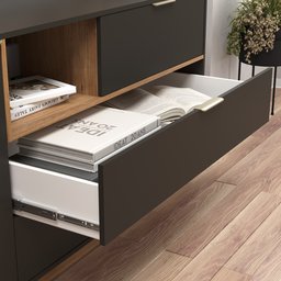 Cômoda 140 Cm 3 Gavetas 1 Porta - 3