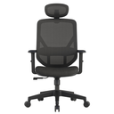 Ver imagem 1 de Cadeira Escritório Presidente NR17 Tela Mesh Alpha Preto