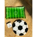 Ver imagem 2 de Petisqueira de Vidro Campo de Futebol Brasil Copa do Mundo Prato para Petiscos Mesa Posta