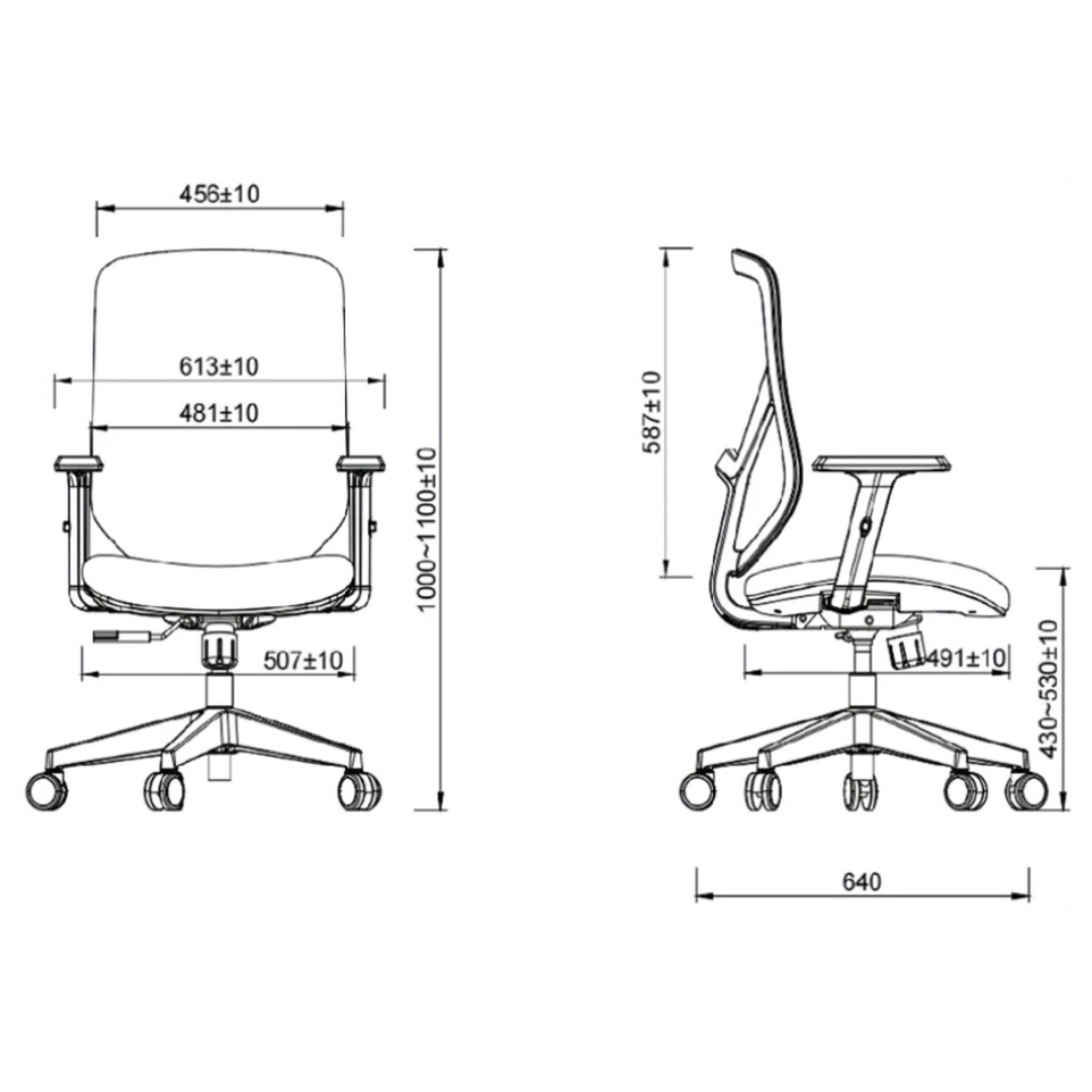 Cadeira Ergonômica de Escritório Alpha Com NR17 - 4