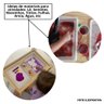 Mesa Sensorial Atividades Montessoriana com Tampo Pés Fixo Madeira Pinus + Bandejas - 4