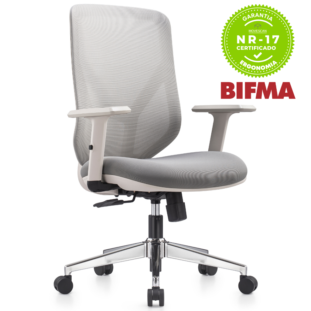 Cadeira Ergonômica de Escritório Gamma Com NR17 - 9