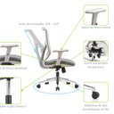 Ver imagem 5 de Cadeira Escritório Diretor NR17 Tela Mesh Alpha