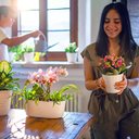 Ver imagem 4 de Vaso para Uma Planta Small em Plastico 100% Pos Consumo 1 Lt - Tierra - Taupe - Guzzini