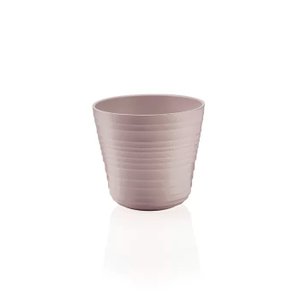 Vaso para Uma Planta Small em Plastico 100% Pos Consumo 1 Lt - Tierra - Taupe - Guzzini