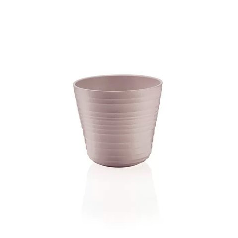 Vaso para Uma Planta Small em Plastico 100% Pos Consumo 1 Lt - Tierra - Taupe - Guzzini