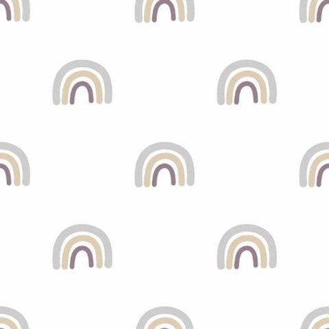 Papel de Parede Minime Infantil Cinza 17129